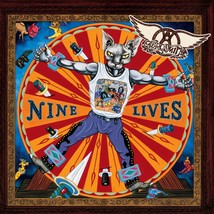 AEROSMITH Nine Lives BANNER 2x2 Ft Fabric Poster Tapestry Flag album cover art - $22.00