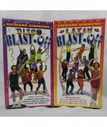 Richard Simmons VHS Workout Tape Lot Latin Blast Off Disco Blast Dance Fitness
