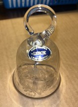 1984 Lenox Hand Blown Lead Crystal Christmas Bell - £15.41 GBP