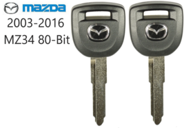 2 Mazda MZ34 Transponder 80 BIT OEM Chip key 2003-2016 Top Quality USA Seller A+ - £18.38 GBP