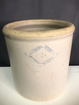 Antique Pittsburg Pottery Co Stoneware Crock #4 Four Gallon Display Made... - $148.63