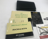 2008 Hyundai Sonata Owners Manual Case Handbook Set with Case OEM I02B56005 - $31.49