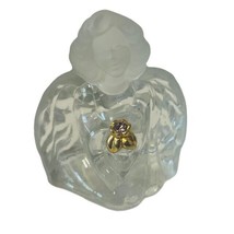 Fenton Angel Figurine Opalescent Glass vtg Birthday Stone Amethyst February Gold - $19.75