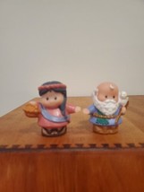 Lot of 2 Fisher Price Little People Noah and Wife Figures Noah's Ark 2002 - $7.61