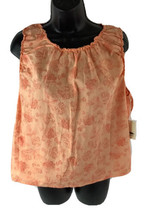 ANA A New Approach Pale Orange Floral Flyaway Back Sleeveless Top Size S... - £10.95 GBP