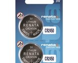 Renata CR2450 Batteries - 3V Lithium Coin Cell 2450 Battery (100 Count) - $6.49+