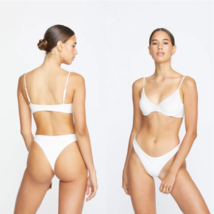 Mikoh Swim Bone Papara Minimal Coverage Bikini Bottom (L) Nwt - £83.84 GBP