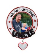World&#39;s Greatest Uncle Personalized Christmas Tree Ornament - $315.95 MXN