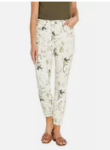 Buffalo High Rise Soft Stretch Ankle Skinny Jeans White Floral Women&#39;s S... - $380.93 MXN