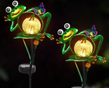 Mothers Day Gifts for Mom Women, Frog Garden Solar Lights Outdoor Decora... - $38.44