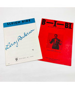 Music Sheets Set 2 Sleigh Ride by L Anderson &amp; B-I-BI by S K Russell &amp; F... - $12.86