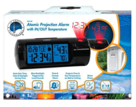 La Crosse 616-143 Projection Alarm Clock 7.1&quot; Black Digital Plug-In Black - £31.91 GBP