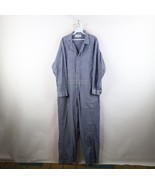 Vintage 60s Streetwear Mens Size 46 Herringbone Twill Denim Coveralls Bi... - $2,182.06 MXN