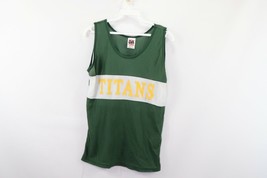 Vtg 90s Womens Large Silky Nylon Color Block Cross Country Track Singlet... - $24.70