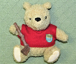 Gund Classic Pooh Golf Club 100 Acre Woods Curly Plush 7&quot; Stuffed Teddy Bear Toy - £15.58 GBP