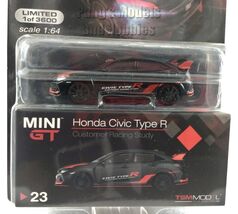 2.75 Inch 2017 Honda Civic Type R - FK8 - Black Chase - 1/64 Scale Dieca... - $39.59