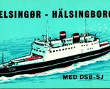 Vintage 1968 Halsingor Halsingborg Medico Dsb-Sj Vapore Spedizione Fissa - $12.24