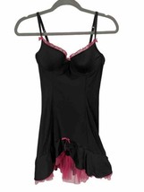 Victorias Secret Sexy Little Things Lingerie Costume Slip Dress 36B Blac... - £30.64 GBP