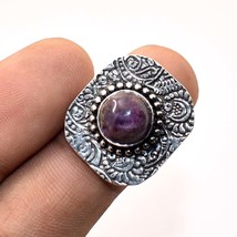 African Amethyst Gemstone Handmade Fashion Ethnic Ring Jewelry 8.25&quot; SA 5538 - £4.14 GBP