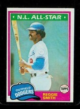 Vintage 1981 Baseball Card Topps All-Star #75 Reggie Smith Dodgers Outfield - $6.71