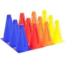 Collapsible Practice Cones, 9-inch (12-pack), Assorted Colors - £28.39 GBP