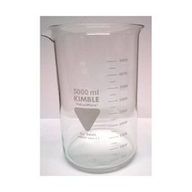 5000ML (5 LITRE) BOROSILICATE GLASS MEASURING LABORATORY BEAKER  - $73.00