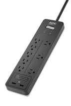 APC Surge Protector, Black Power Strip PH8, 2160 Joules, Flat Plug, 8 Outlet Pow - £34.51 GBP