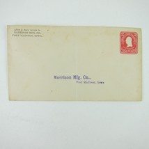 US Postal Stationery Morrison Mfg Co Fort Madison Iowa 2 cent Washington Antique - £7.82 GBP