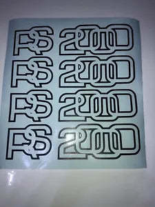 ESCORT RS2000 BOOT Sticker Decal Car Jdm Vinyl X4 - $14.99