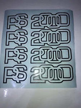ESCORT RS2000 BOOT Sticker Decal Car Jdm Vinyl X4 - $14.99