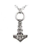 Alchemy Gothic Thor's Hammer Mjolnir Pewter Protection Amulet Norse Pendant P696 - $19.95
