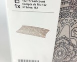 Ikea Jattevallmo Grey Paisley Queen Pillowcase  - $15.33