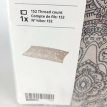 Ikea Jattevallmo Grey Paisley Queen Pillowcase  - £12.20 GBP