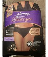 Always Discreet Boutique LOW RISE Postpartum Incontinence Underwear Size... - $28.49