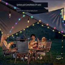 Solar waterproof multifunctional camping light string, waterproof and storable - £45.60 GBP