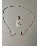Letter K Pendant With 20” Stainless Steel Chain - €24,84 EUR Letter K Pendant With 20” Stainless Steel Chain - €24,84 EUR