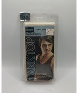 Vintage 1979 NOS Hanes 100% Cotton Tank Top Comfort Colors Beige Made In... - €61,23 EUR
