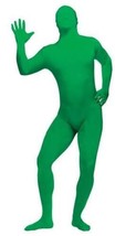 Mens Adult 2nd Skin Green Full Body Stretch Jumpsuit Halloween Costume-size M - £19.78 GBP