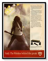 Nady Pro Audio Wireless Systems Print Ad Vintage 1989 Magazine Advertisement - £7.75 GBP