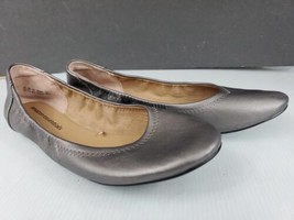Amazon Essentials Belice Ballet Flats, Women&#39;s Shoes Size 9.5 M, Silver,  NEW - £18.07 GBP