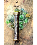Antiqued Brass Kaleidoscope with Marble Eyepiece Best Kids Toy Kaleidosc... - €58,52 EUR+