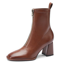 Genuine Leather New Design women boots Autumn Winter Ankle Boots Office Lady Cas - £112.23 GBP
