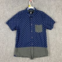 Cotton On 1991 Button Down Shirt Men&#39;s Small Short Sleeve Blue 100% Cott... - €6,52 EUR