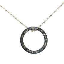 Tiffany &amp; Co Circle Pendant Necklace Women Silver One Size - £292.75 GBP