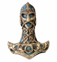 Alchemy Gothic Thor&#39;s Hammer Viking Warrior Mjolnir Wall Mount Decor V29 Vault - £29.71 GBP