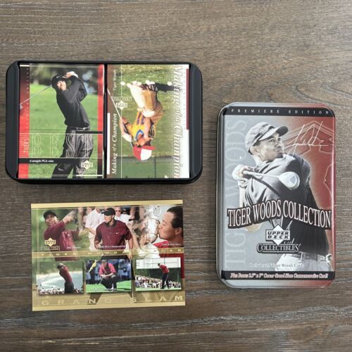 2001 Upper Deck Tiger Woods Collection Tin (25 Cards plus 3.5" X 5" Card) - £9.28 GBP