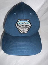 Patagonia  &quot;Fitz Roy Hex&quot; Trucker Hat - Big Sur Blue - Gently Used - £54.20 GBP