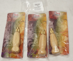 NEW (LOT OF 3) Tandy Leather 3318-01 Flatside AWL Haft Handle, Handle Only - $29.60