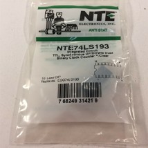 (2) NTE NTE74LS193 IC TTL − Synchronous 4−Bit Up/Down Counter - Lot of 2 - £9.57 GBP
