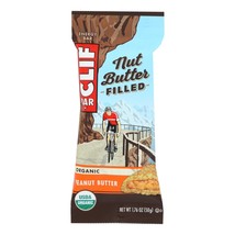 Clif Bar Organic Nut Butter Filled Energy Bar - Peanut Butter - Case Of 12 - 1.7 - £37.72 GBP